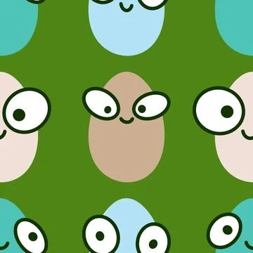Easter seamless pattern with eggs for wallpaper and fabrics and textiles イラスト素材