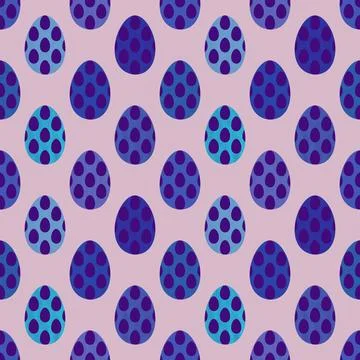 Easter seamless pattern with eggs for wallpaper and fabrics and textiles Stock Illustration