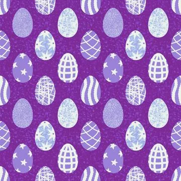 Easter seamless pattern with eggs for wallpaper and fabrics and textiles Stock Illustration