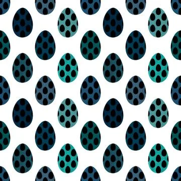 Easter seamless pattern with eggs for wallpaper and fabrics and textiles Foto stock