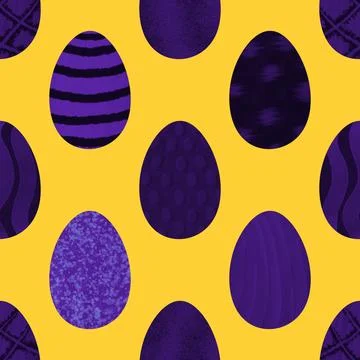 Easter seamless pattern with eggs for wallpaper and fabrics and textiles Foto stock