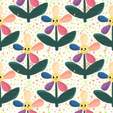 Easter seamless pattern with eggs for wallpaper and fabrics and textiles Stockfoto's