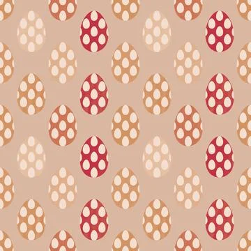 Easter seamless pattern with eggs for wallpaper and fabrics and textiles Stockfoto's