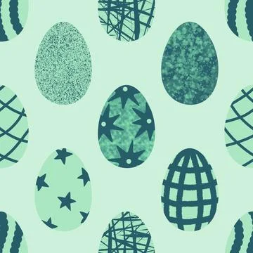 Easter seamless pattern with eggs for wallpaper and fabrics and textiles Foto stock