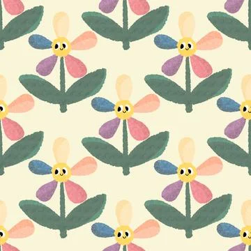 Easter seamless pattern with eggs for wallpaper and fabrics and textiles Stockfoto's