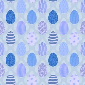 Easter seamless pattern with eggs for wallpaper and fabrics and textiles Foto stock