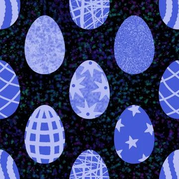 Easter seamless pattern with eggs for wallpaper and fabrics and textiles Foto stock