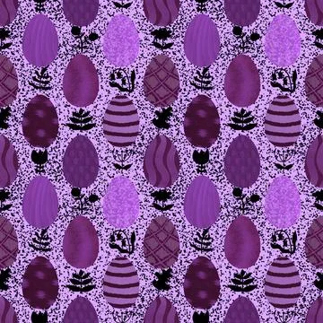 Easter seamless pattern with eggs for wallpaper and fabrics and textiles Stockfoto's