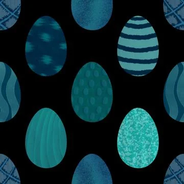 Easter seamless pattern with eggs for wallpaper and fabrics and textiles Foto stock
