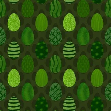 Easter seamless pattern with eggs for wallpaper and fabrics and textiles Foto stock