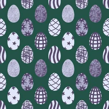 Easter seamless pattern with eggs for wallpaper and fabrics and textiles Foto stock