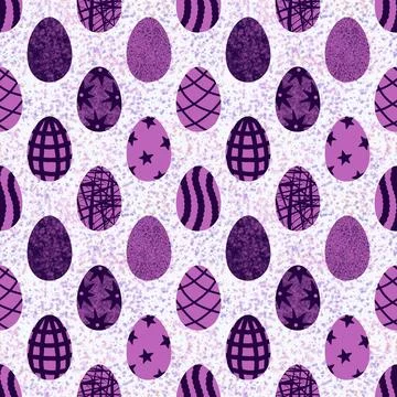 Easter seamless pattern with eggs for wallpaper and fabrics and textiles Foto stock
