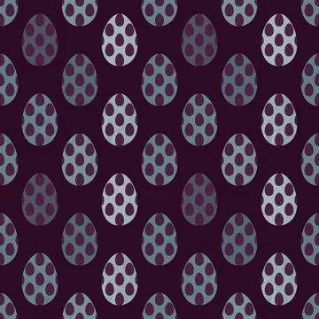 Easter seamless pattern with eggs for wallpaper and fabrics and textiles Stock Photos