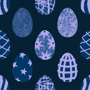 Easter seamless pattern with eggs for wallpaper and fabrics and textiles Stockfoto's