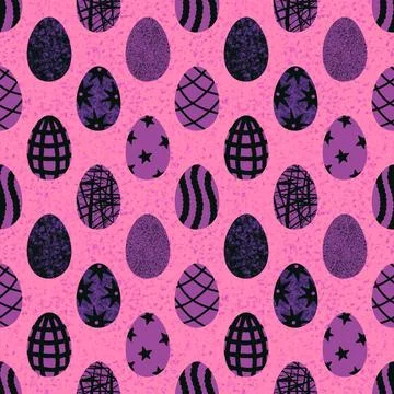 Easter seamless pattern with eggs for wallpaper and fabrics and textiles Fotos de archivo