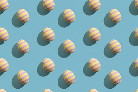 Easter seamless pattern festive background holiday Stock Photos