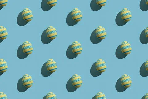 Easter seamless pattern festive background holiday Stock Photos