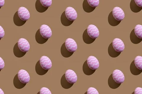 Easter seamless pattern festive decor holiday art Stockfoto's