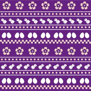 Easter seamless pattern Stock Illustration