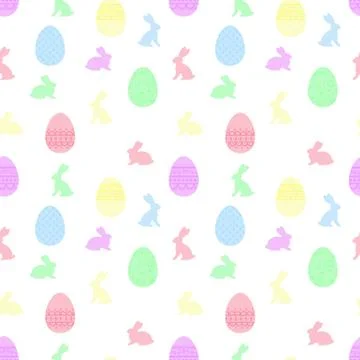 Easter seamless pattern Stock Illustration