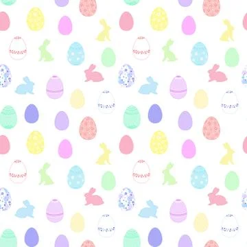 Easter seamless pattern Stock Illustration