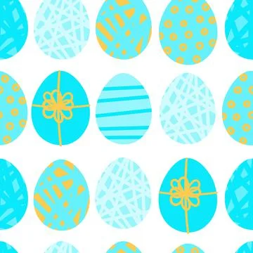 Easter seamless pattern Stock Illustration