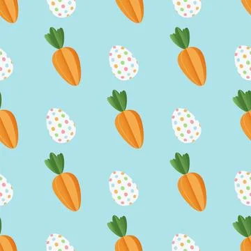 Easter seamless pattern Stock Illustration