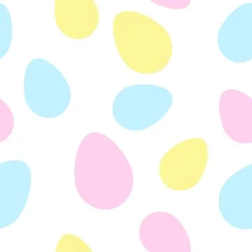 Easter seamless pattern. Pastel colors. Illustrazione stock