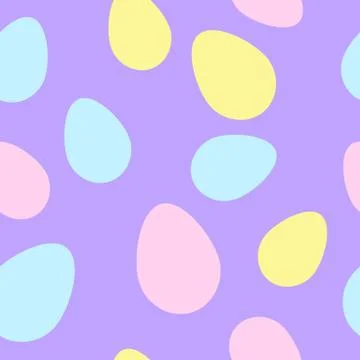 Easter seamless pattern. Pastel colors. Stock Illustration