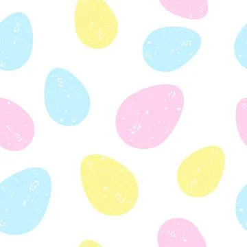 Easter seamless pattern. Pastel colors. Splash effect. Illustrazione stock