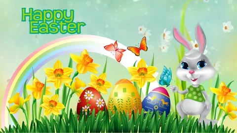 Easter Set 20 - Virtual Green Screen Bac... | Stock Video | Pond5