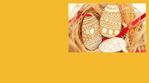 Easter set of beautiful footage, rotating the eggs and more Stock Footage 21993579
