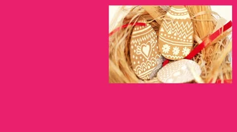 Easter set of beautiful footage, rotating the eggs and more Stock Footage 21993630