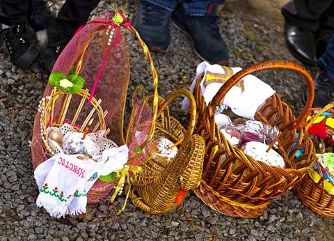 Easter set for consecration Stock Photos