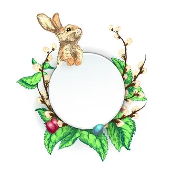 Easter Sketch BG Stock Illustration