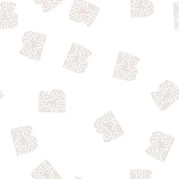 Easter spring glyph seamless pattern Stockillustratie