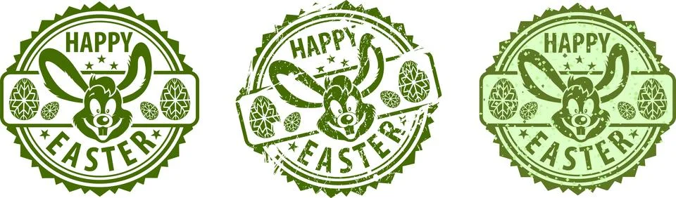 Easter Stamps Stock Illustration