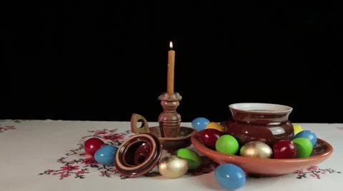 Easter still life. Stock Footage 47935193