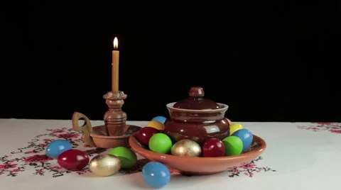 Easter still life. Stock Footage 47935202