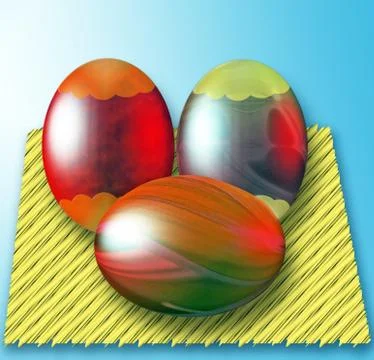 Easter still life Stock Illustration