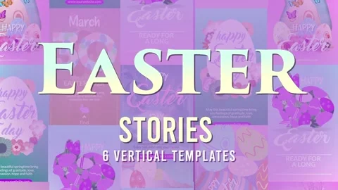 Easter Stories Stockmateriaal After Effects