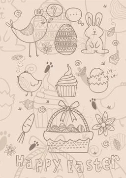Easter story Stock Illustration