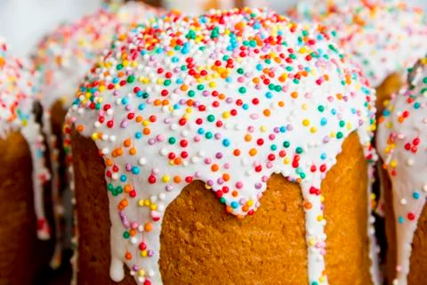 Easter sugar pie Stock Photos