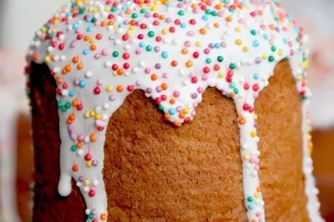 Easter sugar pie Stock Photos