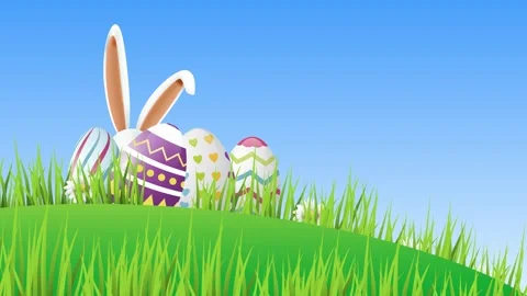 Easter Sunday Animation Background 库存影片 346203214