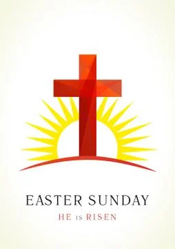 Easter Sunday card Stock Illustration