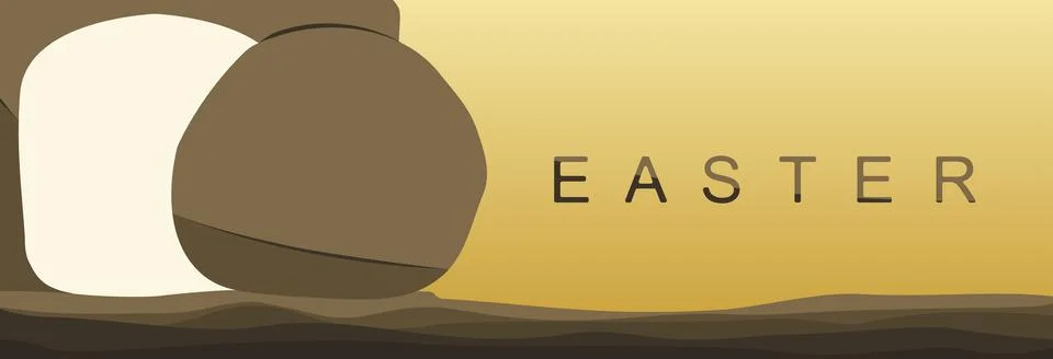 Easter Sunday. Stock Illustration