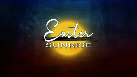 Easter Sunday Sunrise Title Background Stock Footage 148247642