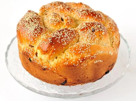 Easter Sweet Bread, Kulitch Stock Photos