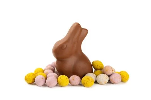 Easter sweets on the table Stock Photos